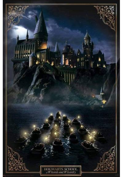 Poster Castillo Hogwarts - Harry Potter (POSTER 91.5x61)
