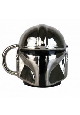 Taza relieve con forma de mandaloriana - Star Wars