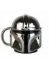 Taza relieve con forma de mandaloriana - Star Wars