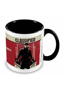 Taza Black Ops Cold War Clasificado Negra - Call Of Duty