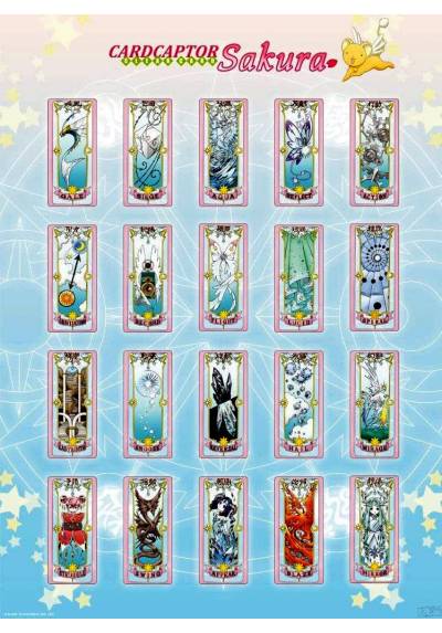 Poster Cartas - Cardcaptor Sakura (POSTER 52 x 38)