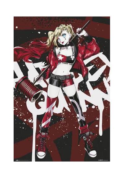 Poster Harley Quinn Anime - DC Comics (POSTER 91.5x61)