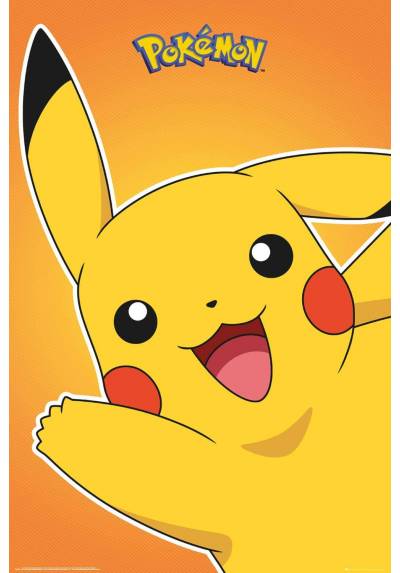 Poster Pikachu saludando - Pokemon (POSTER 91.5x61)