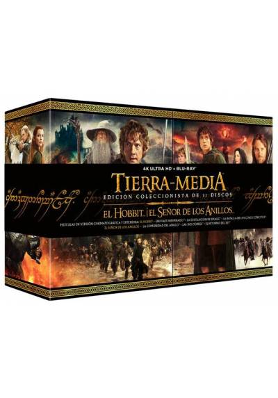 Pack Tierra Media (El Hobbit y El Señor de los Anillos) (4K Ultra HD + Blu-ray)