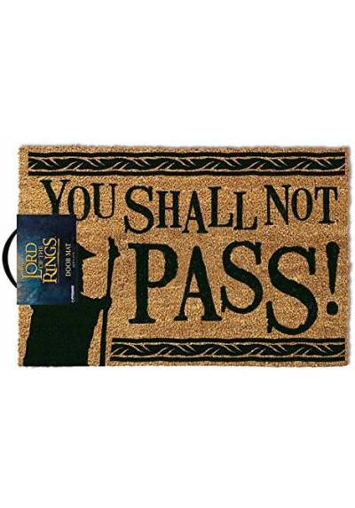 Felpudo You Shall Not Pass! - El Señor De Los Anillos (40 X 60 X 2)