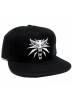 Gorra de Beisbol Adjustable SnapBack - Witcher: Medallon de lobo brujo  - Negra