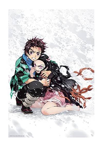 Poster Tanjiro & Nezuko Neige - Demon Slayer (POSTER 91,5 X 61)
