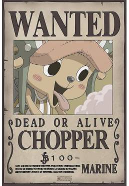 Poster Wanted Chopper New - One Piece (POSTER 52 x 38)