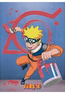 Poster Naruto & Emblema Konoha - Naruto(POSTER 52 x 38)