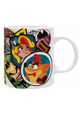 Taza Sticker Crash - Crash Bandicoot